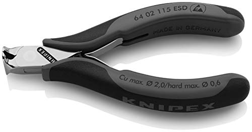 Electronics End Cutting Nippers, ESD (64 02 115 ESD)