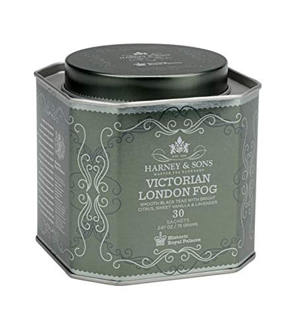 Historical Royal Palace Tins - Flavored Black Tea, Victorian London Fog (30 ct)