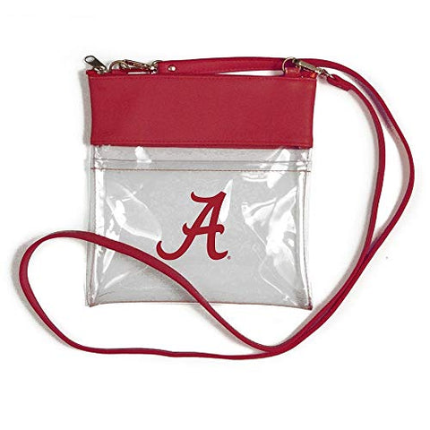 Alabama Crimson Tide Clear Gameday Crossbody, Size 7.5"w x 8"h, Straps 56” long