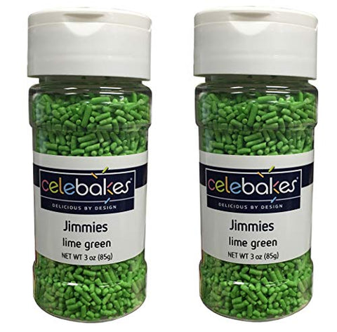 Celebakes Lime Green Sprinkles, 3 oz