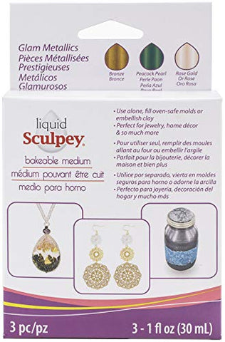 Liquid Sculpey Multi-Pack - Glam Metallics