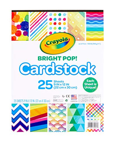 25 ct. Bright Pop! Cardstock
