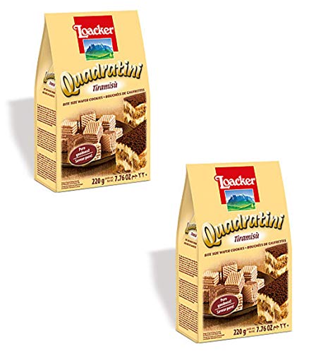 Loacker Quadratini Tiramisu Wafer Cubes, 7.7 oz
