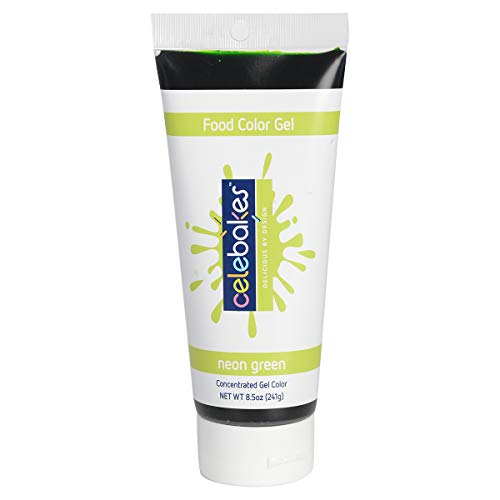 Celebakes Neon Green Gel Color, 8.5 oz
