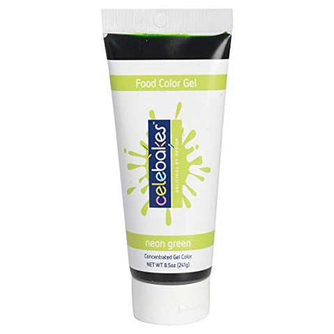 Celebakes Neon Green Gel Color, 8.5 oz