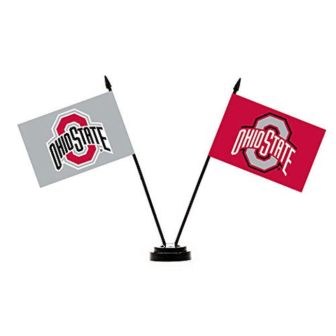 4" X 6" Desk Flag Sets Ohio State