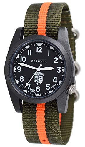 Gamekeeper, Black Dial / Black Case- #255  Defender Olive / Blaze Nylon Band