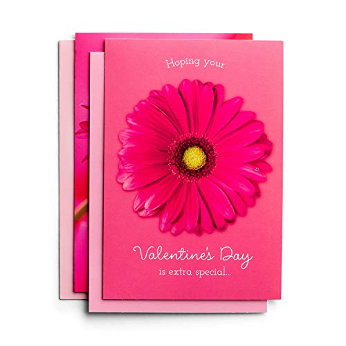 Valentine's Day - Pink Flowers - 12 Boxed Cards, KJV