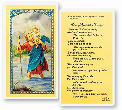 Laminated Holy Card - Motorist's Prayer (Card)