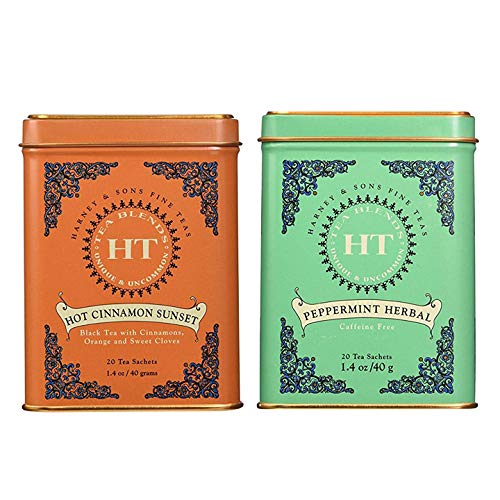 HT Tins - Caffeine-Free Herbal Tea, Peppermint Herbal (20 ct)
HT Tins - Flavored Black Tea, Hot Cinnamon Sunset (20 ct)