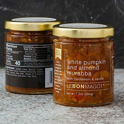 Le Bon Magot White Pumpkin and Almond Murabba preserves with cardamom & vanilla  7.2 oz