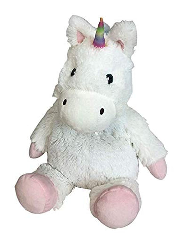 Plush Junior White Unicorn 9"