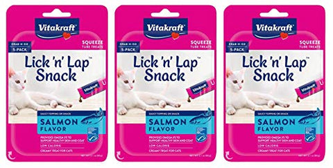 Vita Lick N Lap Salmon 2.1Oz 5Pk