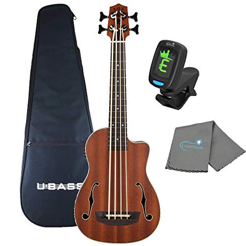Acoustic-Electric UBASS with F-Holes Journeyman Satin Mahogany Fretted with Bag (not in pricelist)