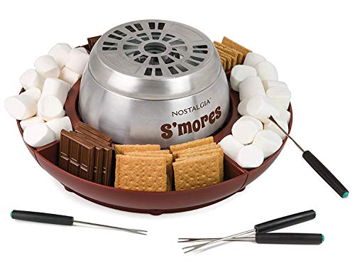 Nostalgia Lazy Susan Electric S'mores Maker