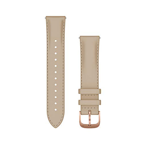 Garmin, Band, Quick Release 20mm, Rose Gold/Light Sand Leather