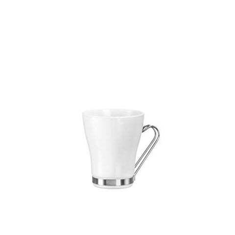 Cappuccino - Opal White w/Stainless Steel Handle - 7½ oz, Set of 4