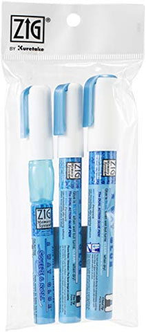 Zig Memory System 2-Way Glue Assorted, 3 per set (Squeeze & Roll, Fine Tip and Chisel Tip Pen)