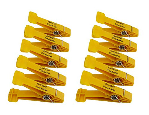 Cando Graded Pinch Finger Exerciser, Replacement Pinch Pins, Set of 10, Yellow (x-light)