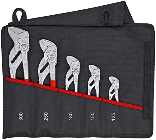 6 Pc Pliers Wrench Set In Tool Roll