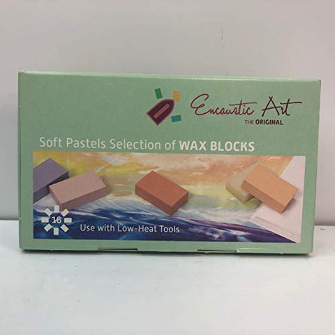 Encaustic Art Soft Pastels Selection of Wax Blocks, 69 Pieces
