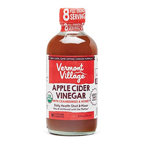 Vermont Village Cranberry & Honey Apple Cider Vinegar, 8 fl oz bottle