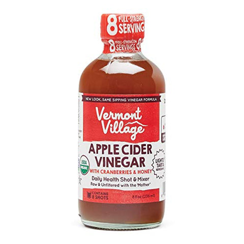 Vermont Village Cranberry & Honey Apple Cider Vinegar, 8 fl oz bottle