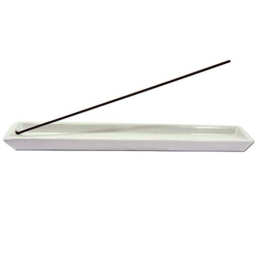 Frost Ceramic Incense 8" Tray - Glazed Ceramic