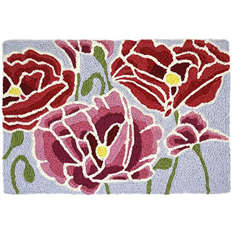 Accent Rug - Pink & Red Poppies 20" x 30"