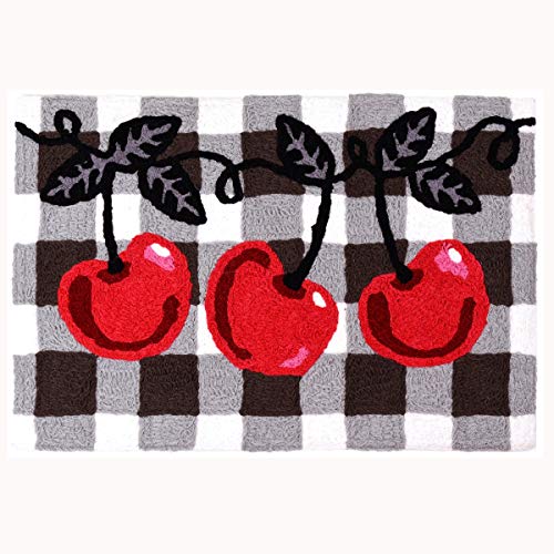 Accent Rug - Cherries on Checks 20" x 30"