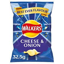 Walkers Cheese & Onion Crisps 1.1oz (32.5g)