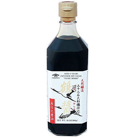 Soy Sauce aged 4 yrs (Tsuru Bishio) - 18oz (532ml)-Japan