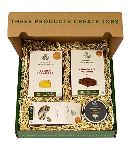 Mealtime Gift Box (10 Bean Soup Mix, Golden Cornbread Mix Dill Spice Blend and Chocolate Brownie Mix)