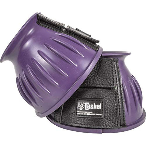 Rubber Bell Boots, Purple, Medium