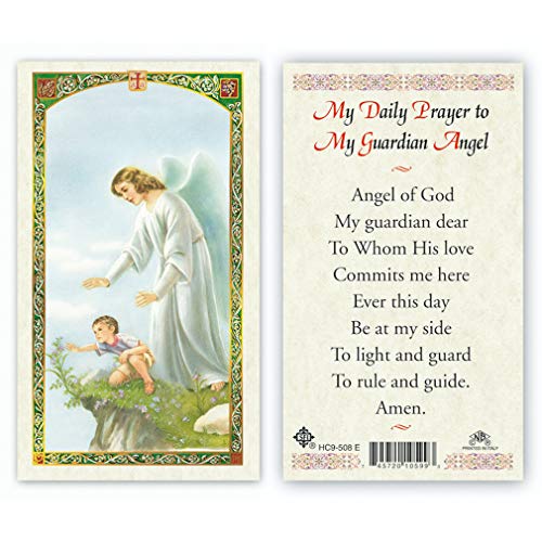 Laminated Holy Card - My Guardian Angel (Boy) (Card)