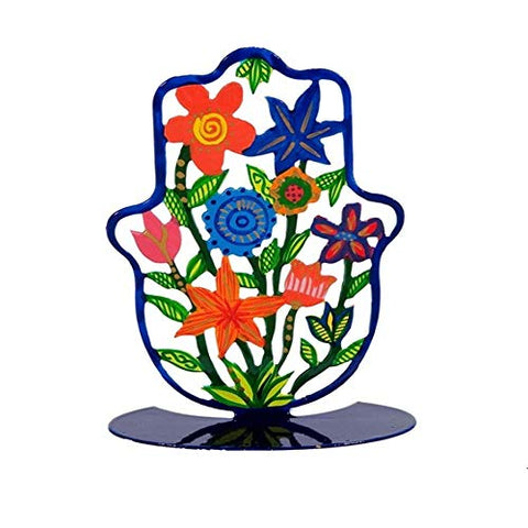 Stand - Small - Hand Painted - Hamsa Flowers