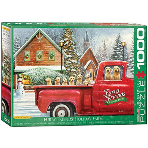 Furry Friends Holiday Farm - 1000 Piece Puzzle