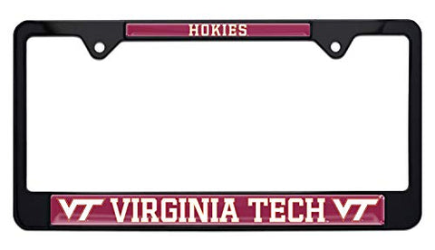 Virginia Tech Hokies Black License Plate Frame