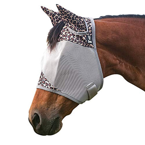 Crusader Fly Mask with ears, Arabian, Leopard