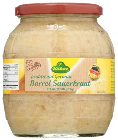 Kuhne Barrel Sauerkraut in Jar, 28 oz