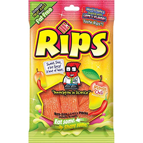 Rips Bite-Size Mango Chili Pieces (4 oz. Peg Bag)