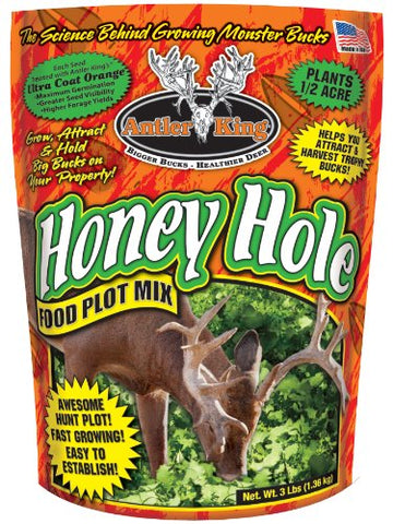 Antler King 3HH Honey Hole Food Plot Mix- 3lb bag covers 1/2 acre (075308)