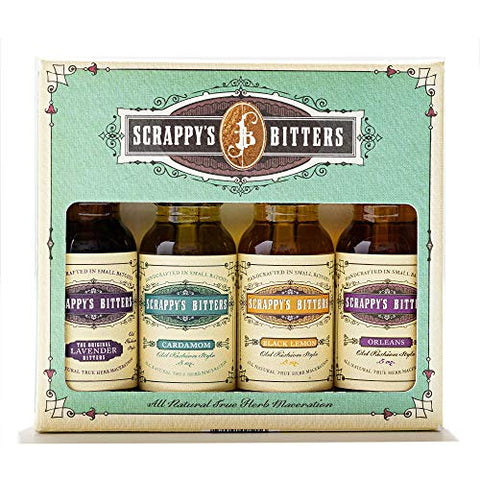 Scrappy's The New Classic Mini Set - Lavender, Cardamom,
Black Lemon and Orleans (4packs) 0.5 oz