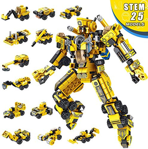 Giant Block Assembly Robot- 573 Piece Set- 12-In-1