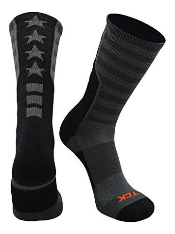 USA Crew  (stock), Graphite-Black, Large
