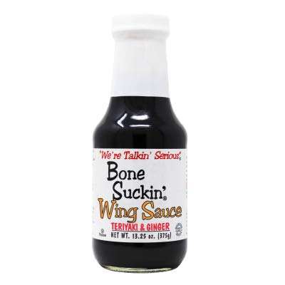 Bone Suckin’ Wing Sauce, Teriyaki and Ginger, 13.25 oz