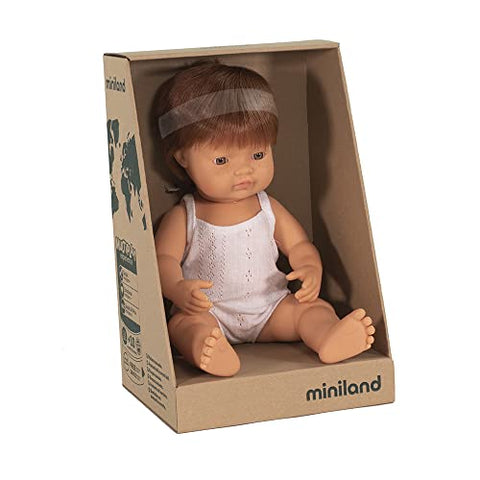 Baby Doll Caucasian Redhead Boy 15"