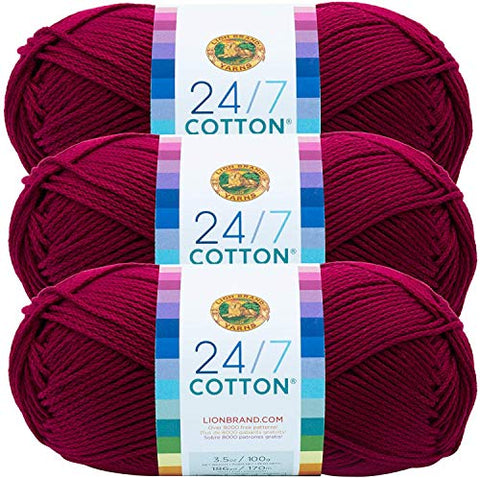 24/7 Cotton Yarn, Magenta