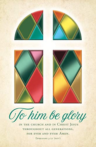 Warner Christian Resources - Church Anniversary - To Him Be Glory - Standard Size Bulletin (Package of 100)