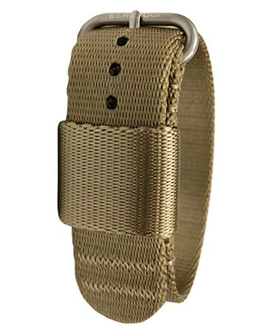 Replacement Band, Field Khaki Comfort-Webb webbing band w/matte hardware, 7/8" - 22 mm size for A-2, A-3, A-6, B-1, D-1  & G-1 Cases (not in pricelist)